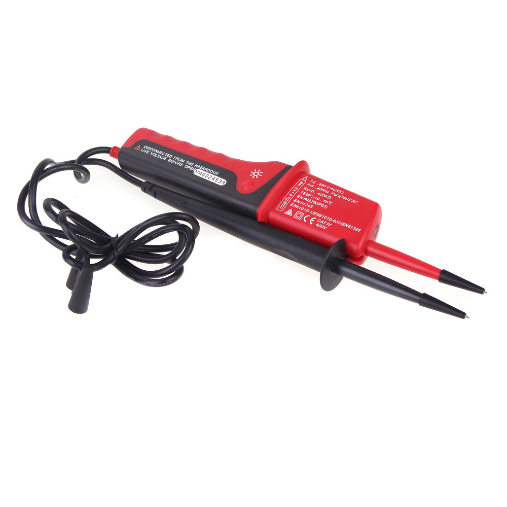 UT15C LED LCD Display AC/DC Voltage Continuity Test 12-690V Voltage Tester