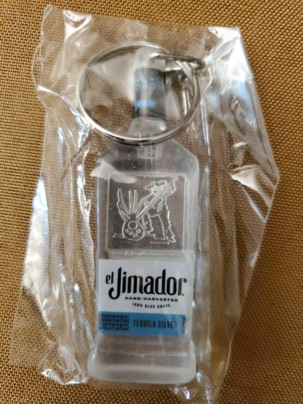 El Jimador Tequila Keychain Liquor Alcohol Advertising Bottle