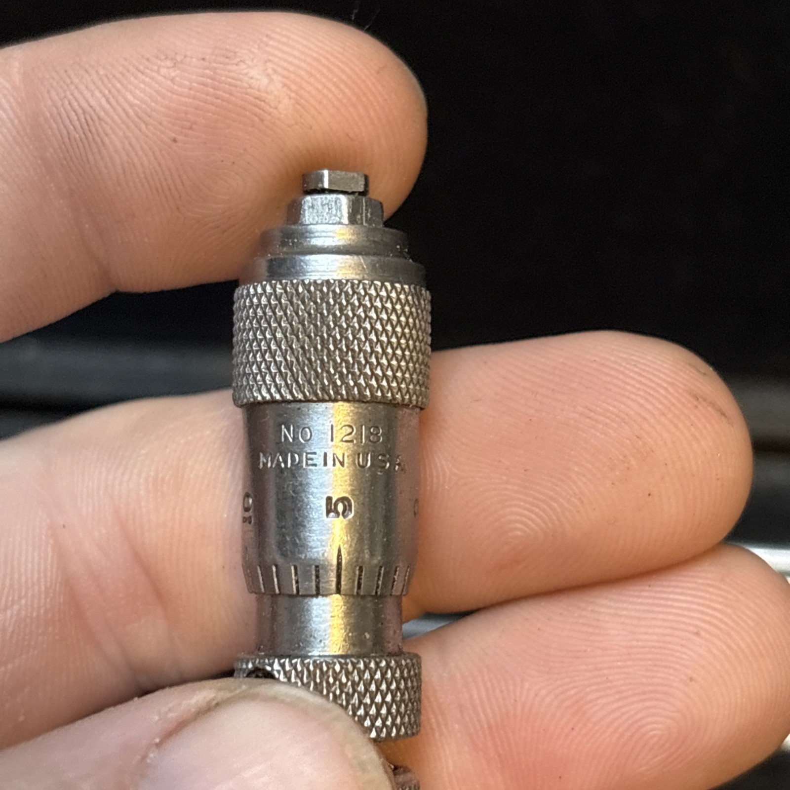 Millers Falls No. 1218 Inside micrometers With Spacer In Case