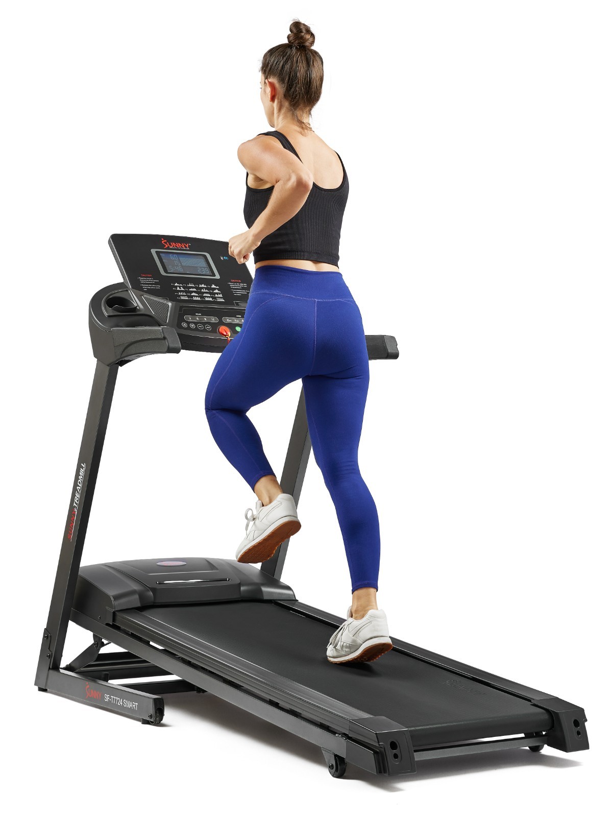 New Bluetooth Shock Absorption Treadmill with Auto Incline Foldable Pulse Sensor