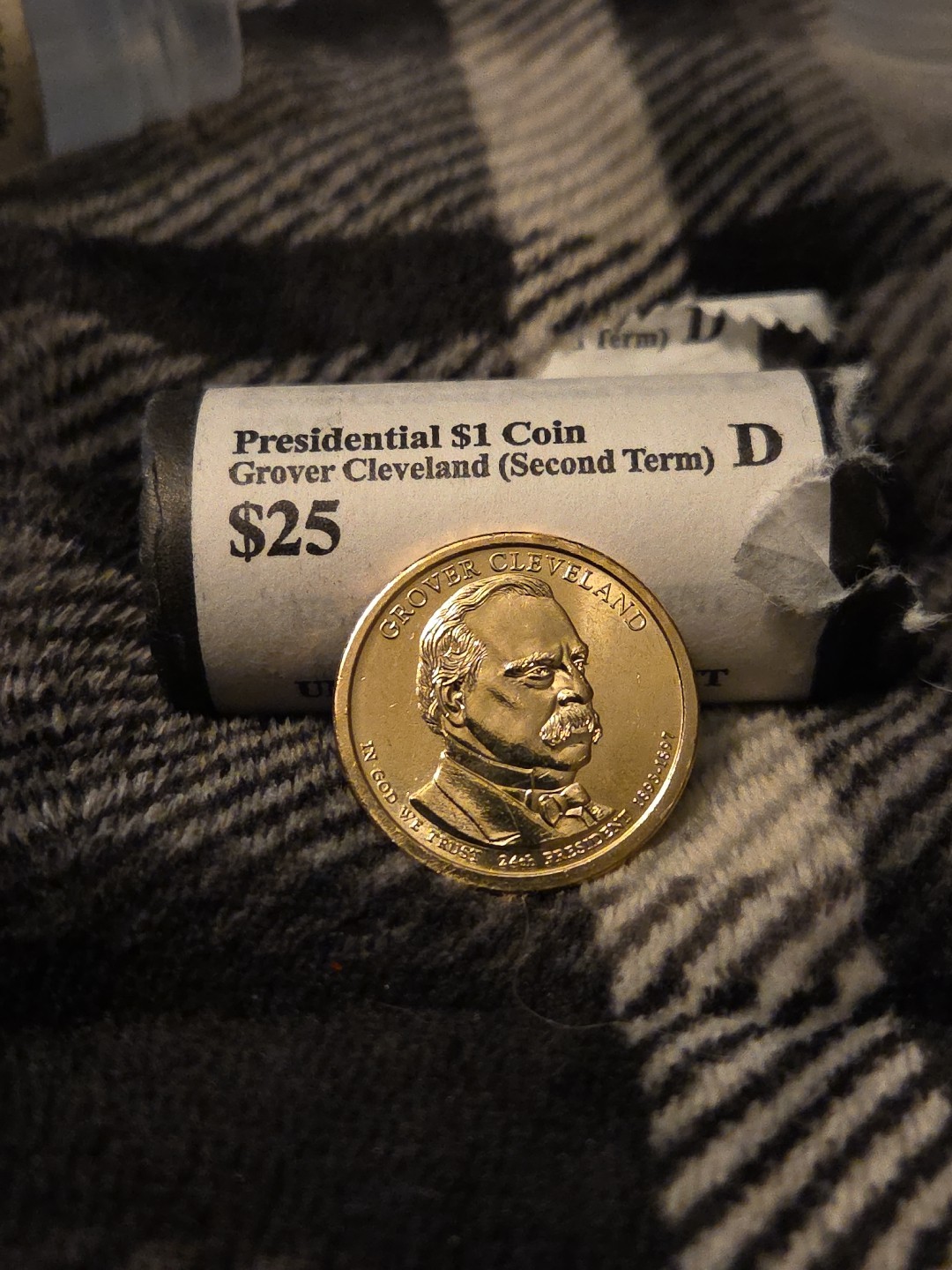 2012 D Grover Cleveland 2nd Term Presidential Dollar Uncirculated Coin