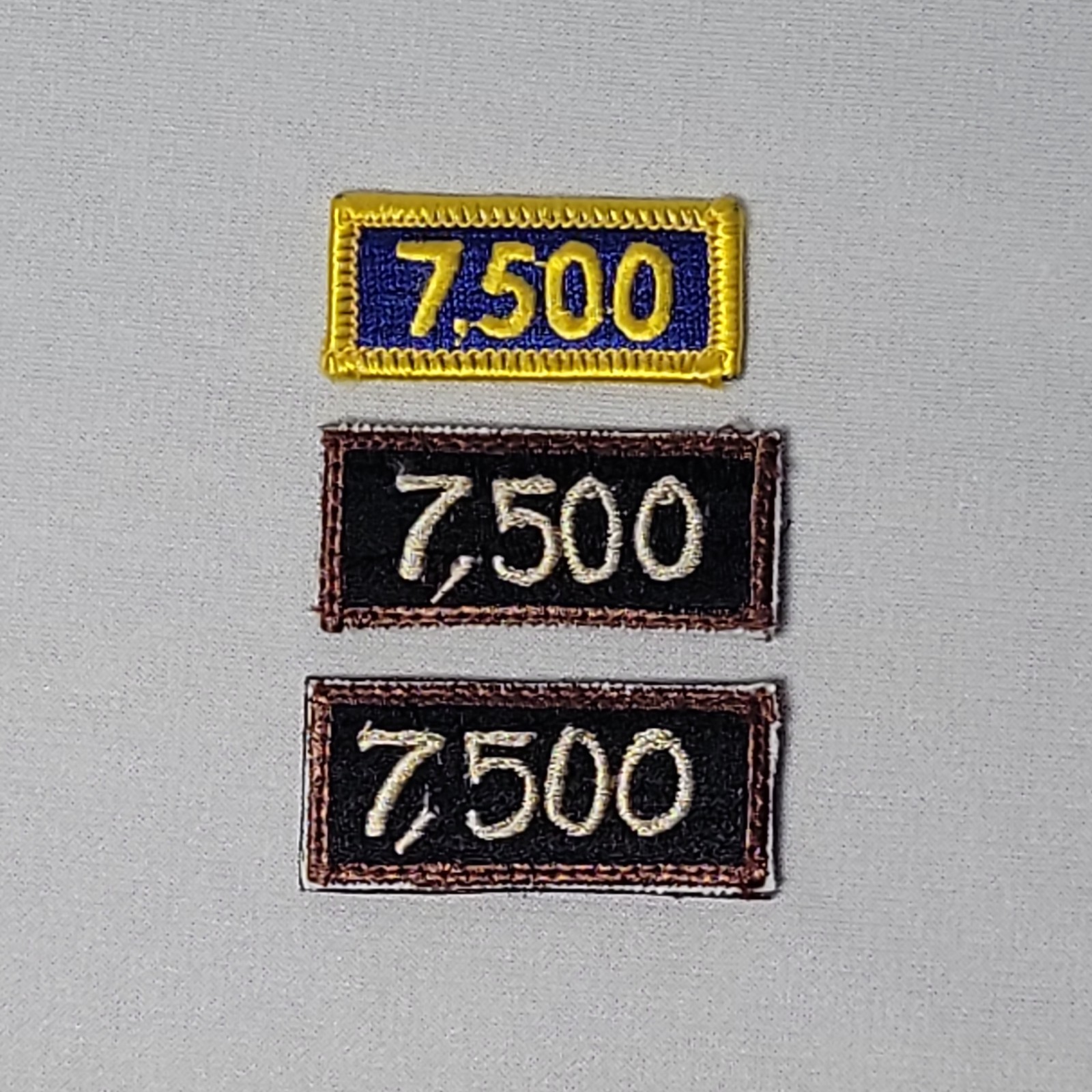 USAF Command Patch 7,500 Flight Hours Patch (3)