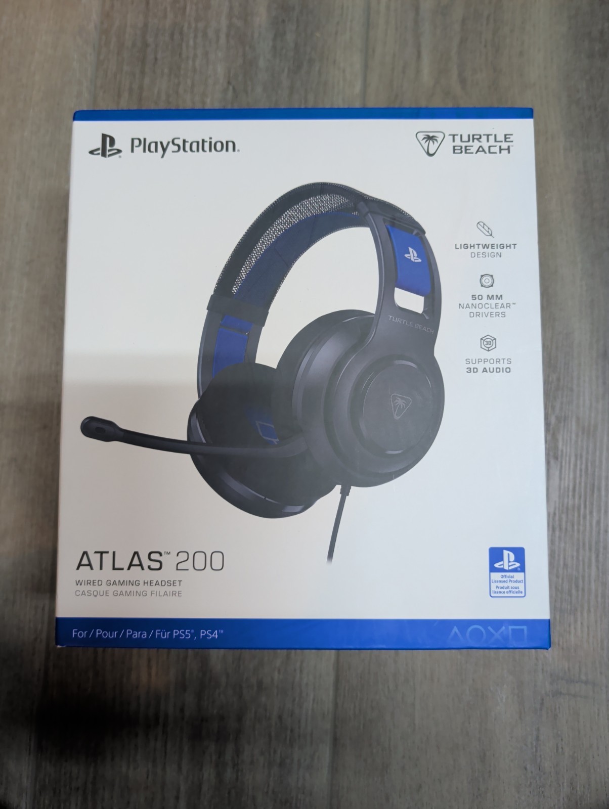 Turtle Beach Atlas 200 Wired Gaming Headset For PS5 & PS4 - Black