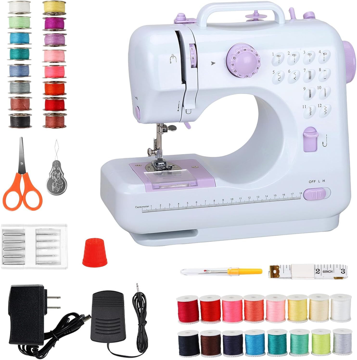 #1 Maquina De Coser Electrica Mediana Con 12 Tipos De Cocidos Diferentes Calidad