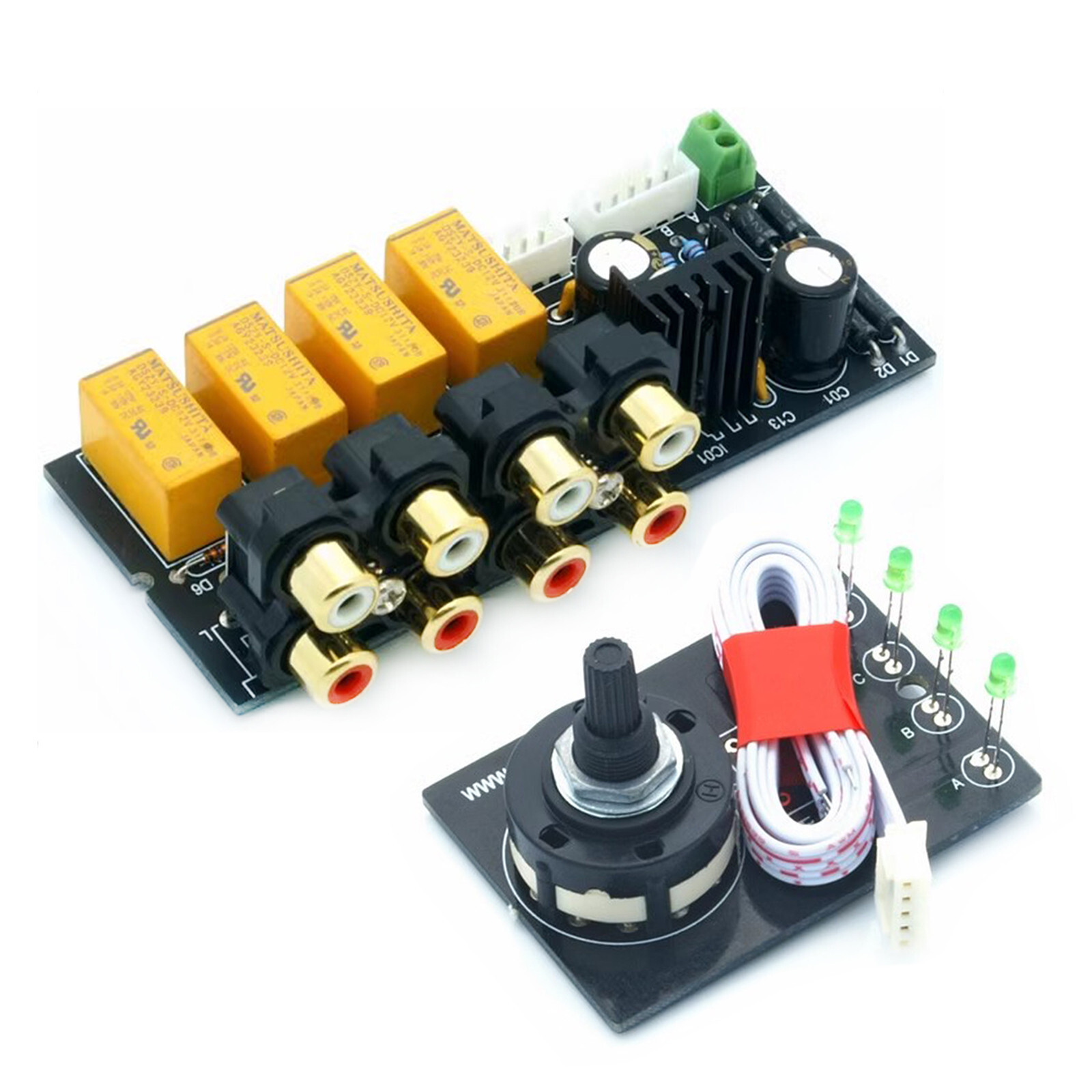 1pc 4-channel stereo audio signal selection board