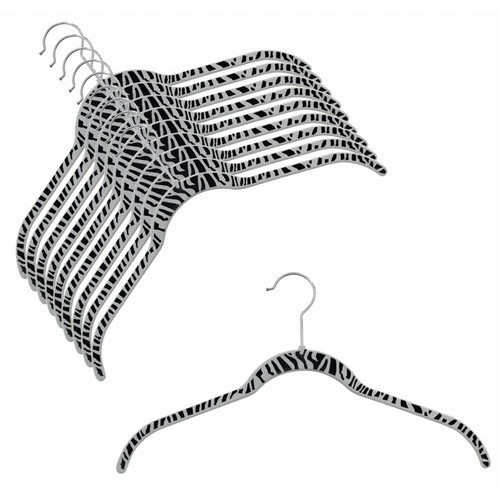 17" SlimLine Shirt Hangers Zebra (pk10)