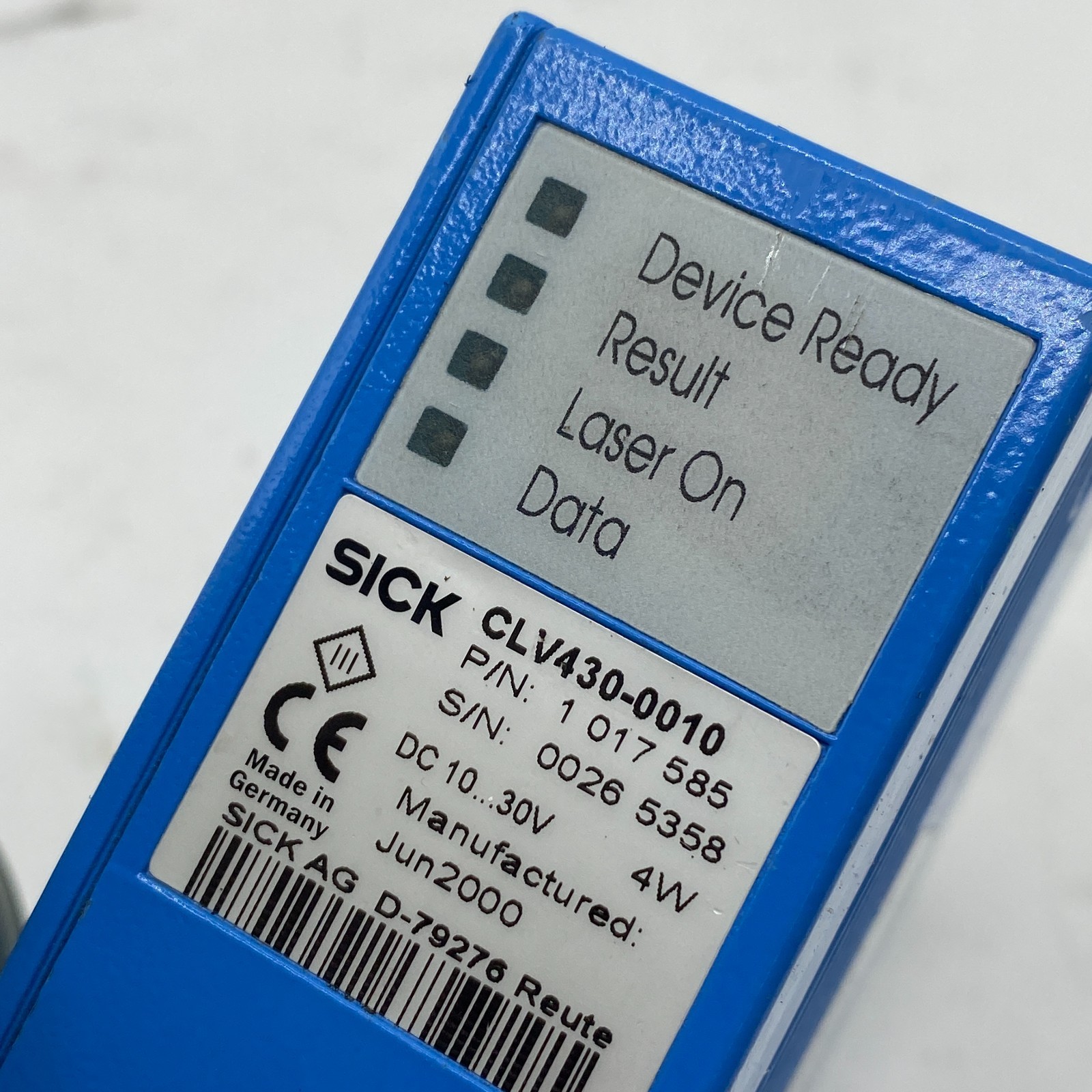 SICK CLV430-0010 Industrial Barcode Scanner 1017585 CLV430 Laser Reader✅