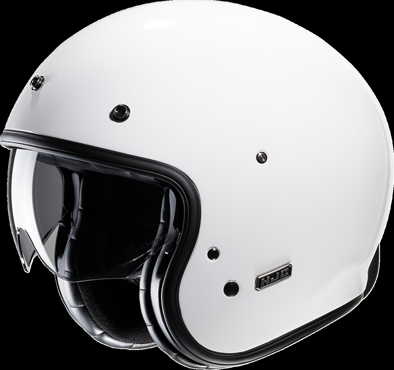 HJC JA20NUS6XWHV V31 Solid Open Face Motorcycle Helmet White Large