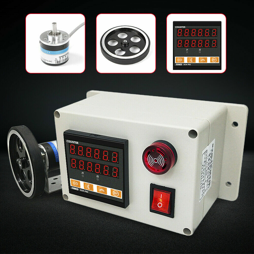 Digital Electronic Length Measure Meter Counter & 300PPR Rotary Encoder