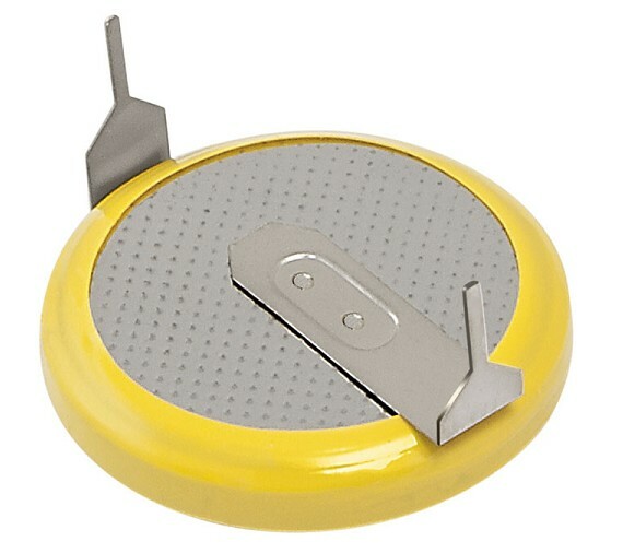 Rechargeable 3.6V LiR2032 Cell Battery for 180° Pan Tilt Yellow