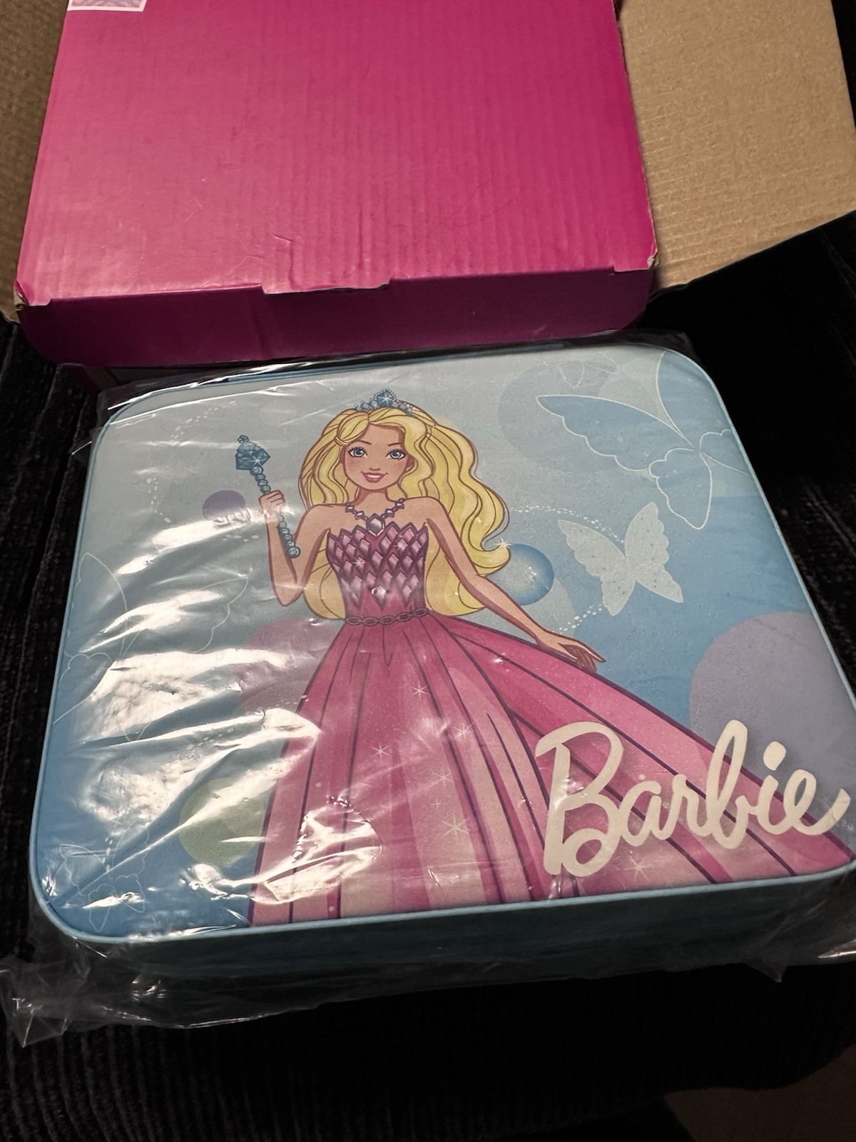 Barbie Vegan Leather Jewelry Case by Mele and Co Butterfly