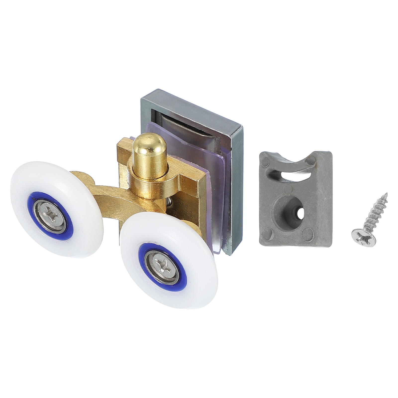 25mm Double Shower Door Rollers Copper Bottom Wheels Copper Tone