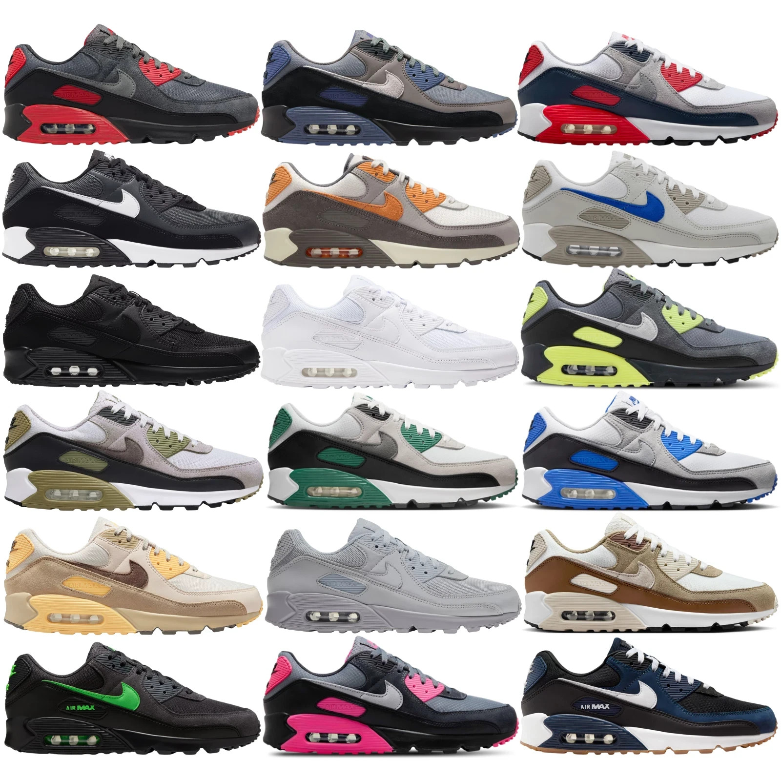 NIKE AIR MAX 90 Streetwear Lifestyle Trainers Sneakers Mens Size 8-14 New