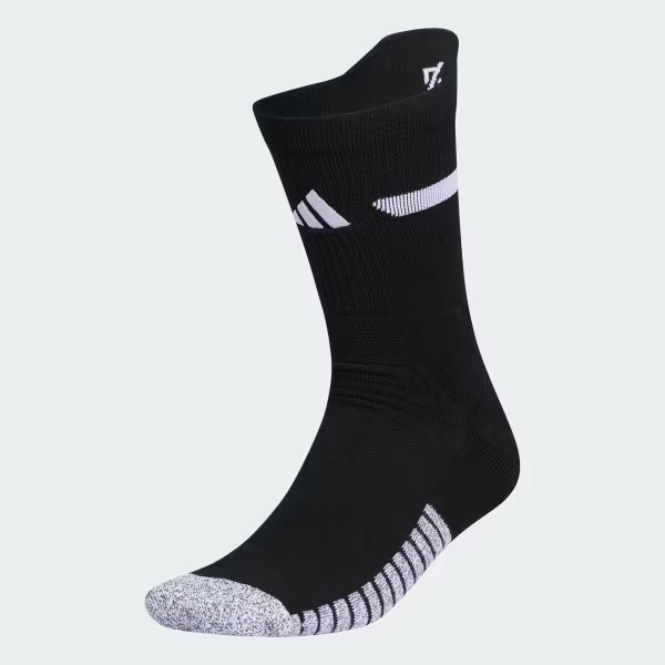 Adidas Adizero Maximum Cushioned Crew Football Socks Unisex XL Black White New