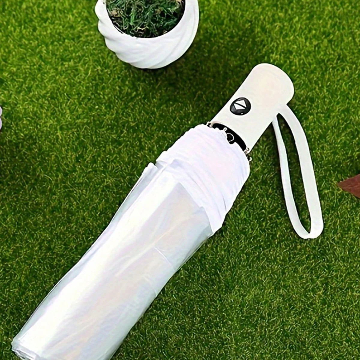 1 fully automatic , outdoor triple fold rainproof visual transparent umbrella fo