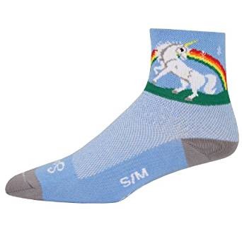 Socks - SockGuy - 3" Classic Unicorn S/M Cycling/Running NEW
