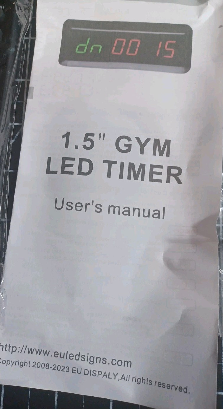 SeeSii 1.5 inch LED Gym Timer Stopwatch with Remote Controller