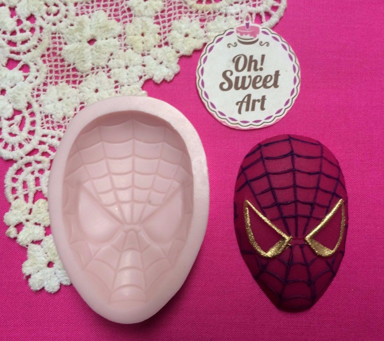 Spiderman Famous Silicone  Mold Food Safe Cake Decoration Candy Cupcake (FDA)