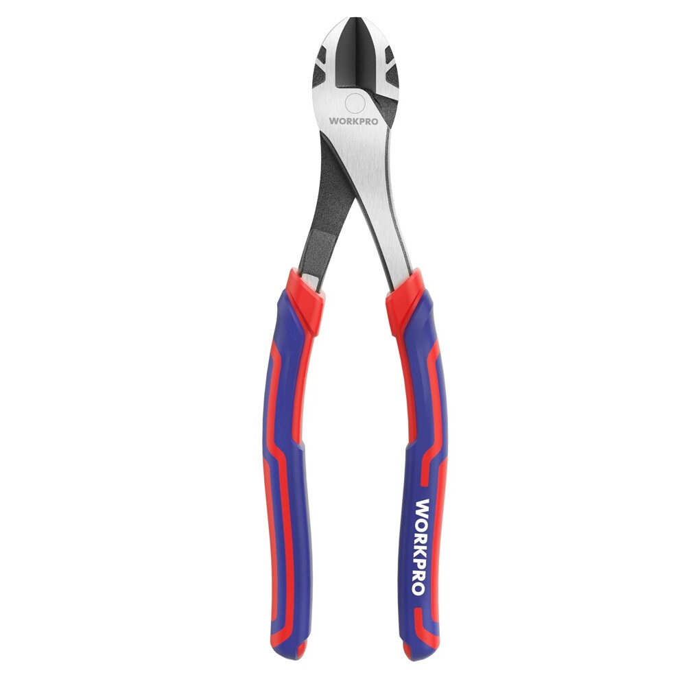 WORKPRO 8" High Leverage Diagonal Plier Heavy Duty Wire Cutters Diagonal Cutters