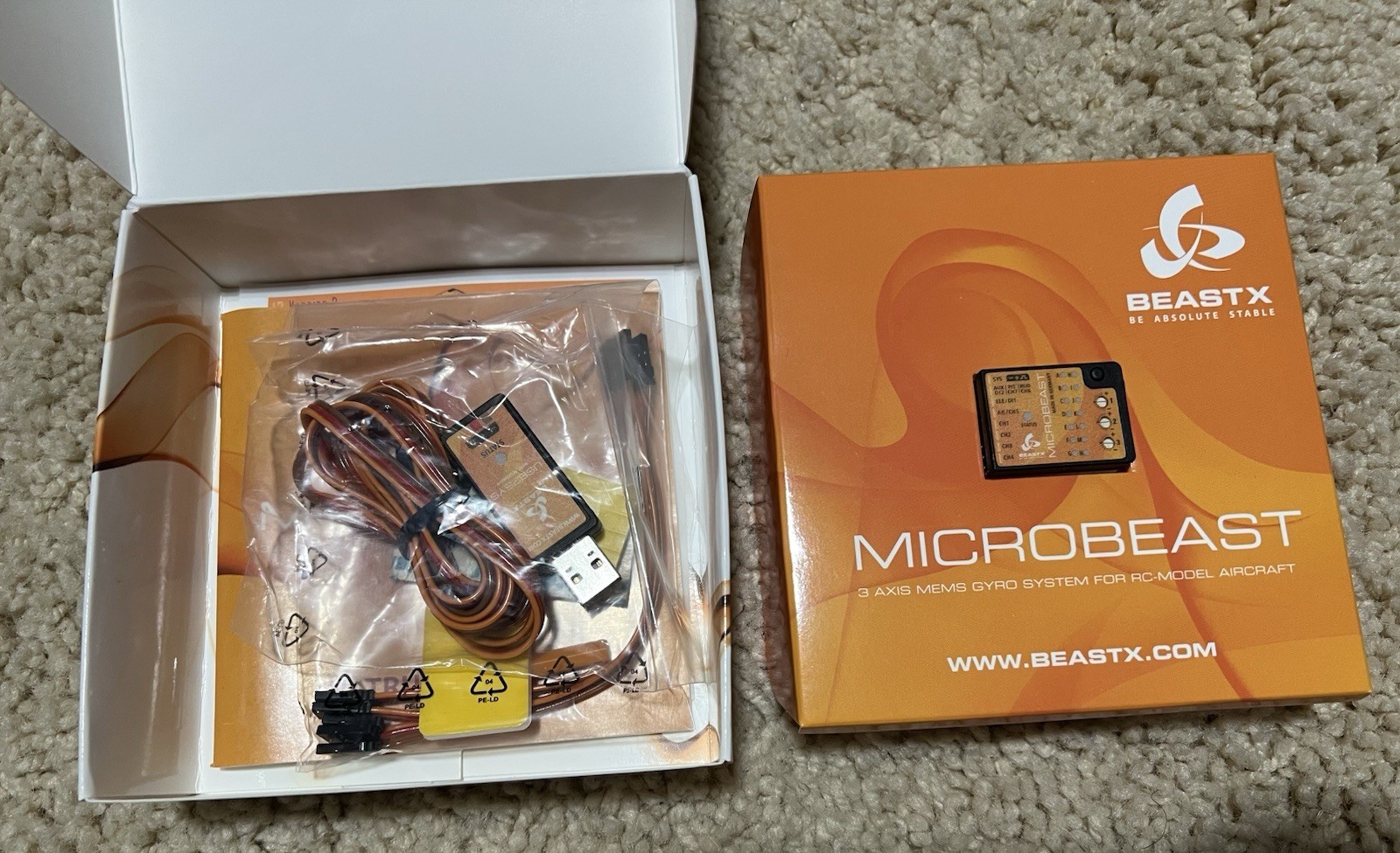 BeastX Microbeast Plus RC Helicopter Flybarless System Gyro NIB NEW + USB2SYS