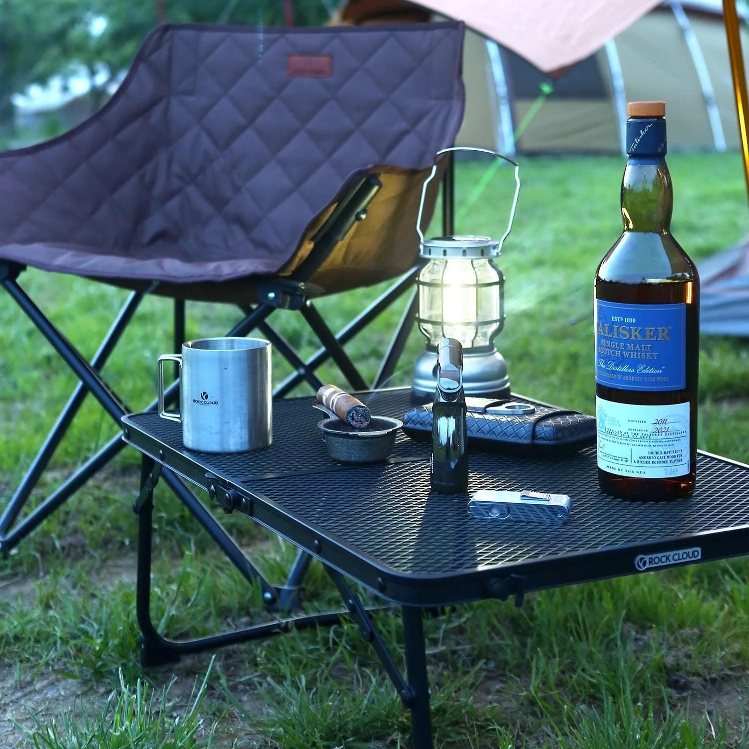 Folding Camping Table, Mini Portable Grill Picnic Table for Grill Picnic