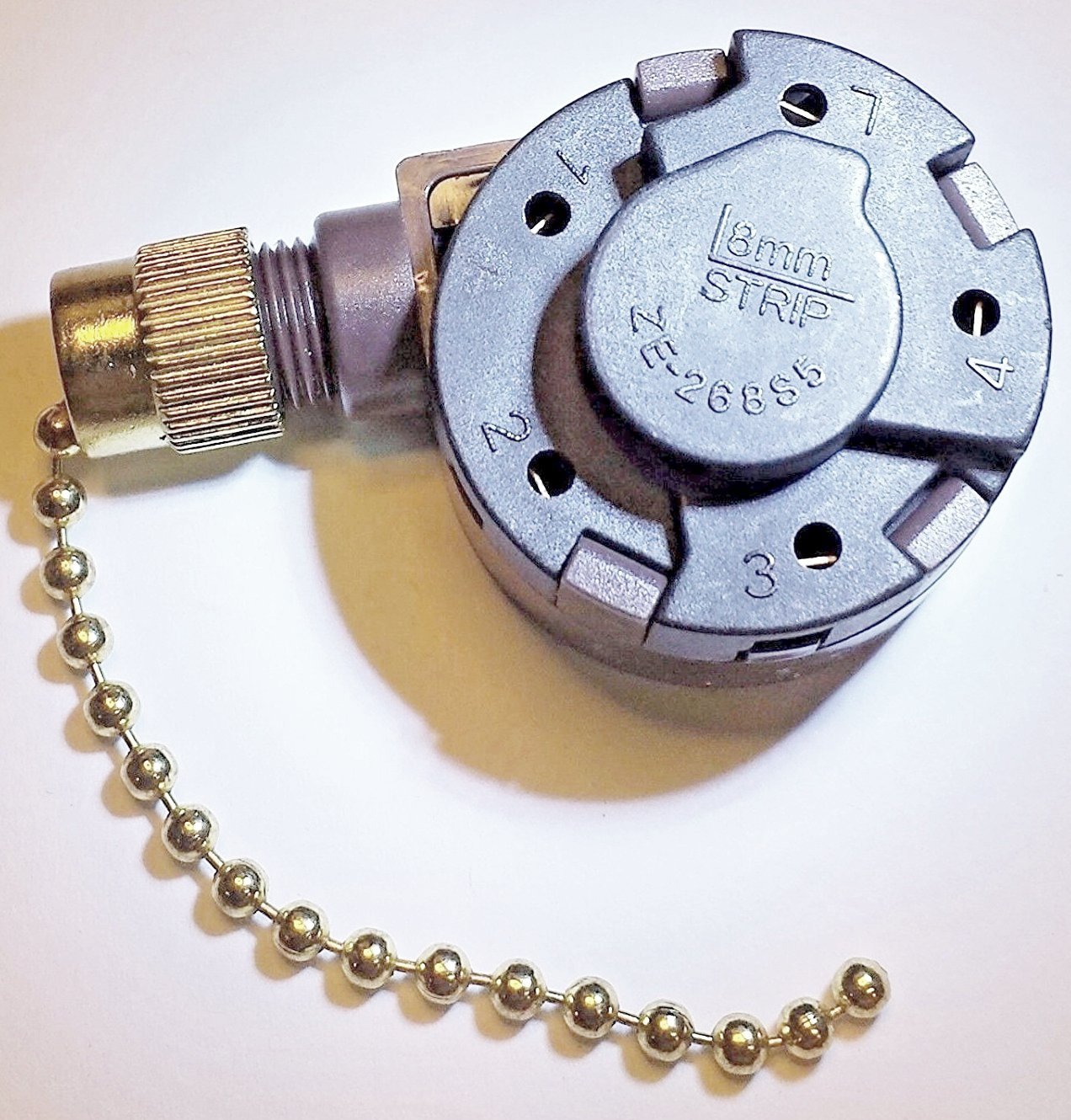 4 Speed 5 Wire PULL CHAIN Fan SWITCH Replaces Dayton MT626904G Zing Ear ZE-268S5