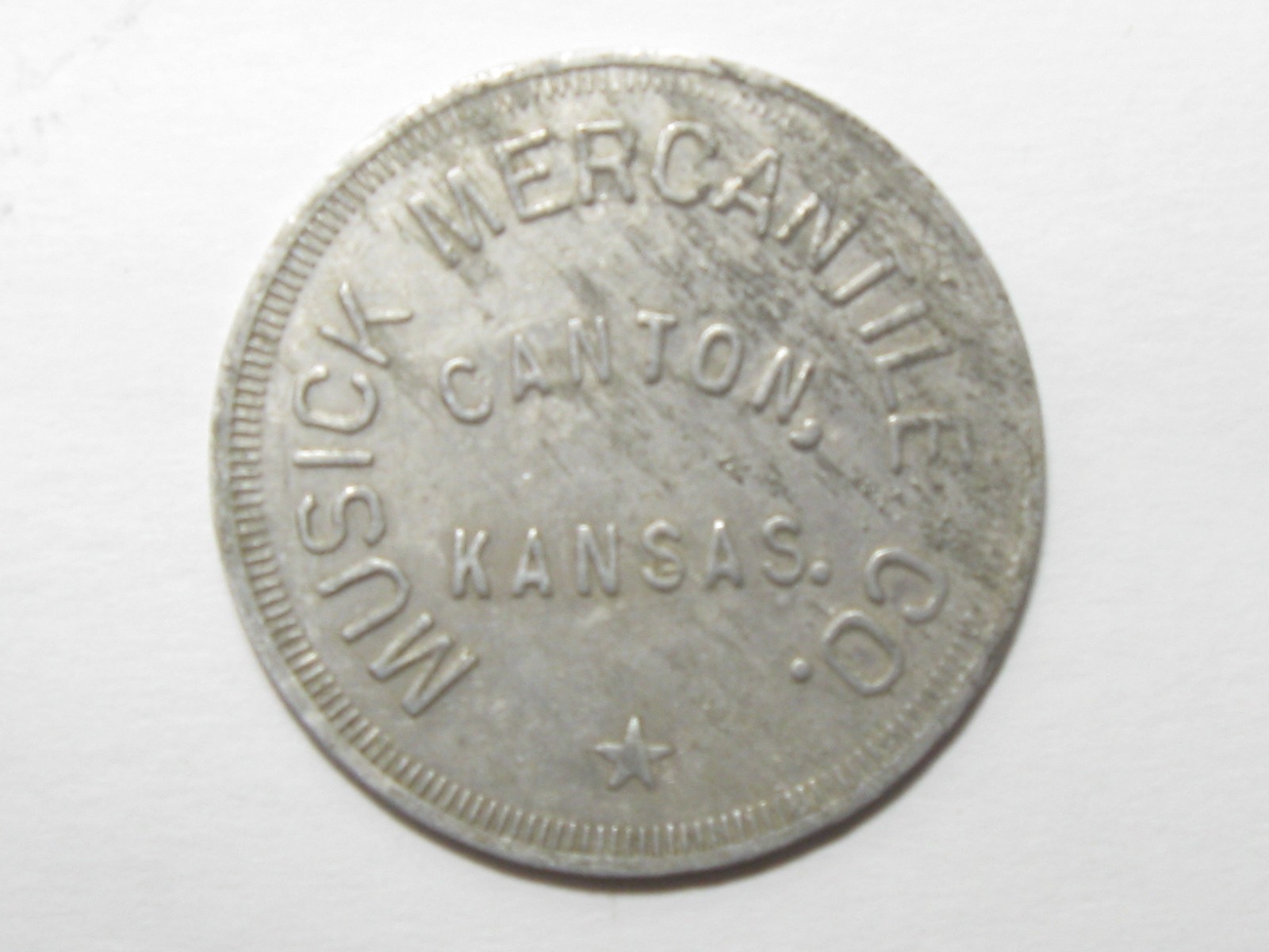 Musick Mercantile Co Kans Kansas GOOD for $1 Merchandise - #11213-37