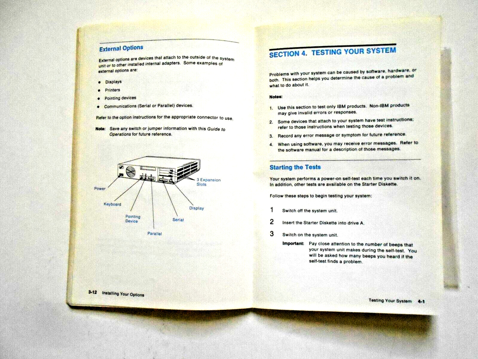 IBM Personal System/2 Model 30 Guide to Operations