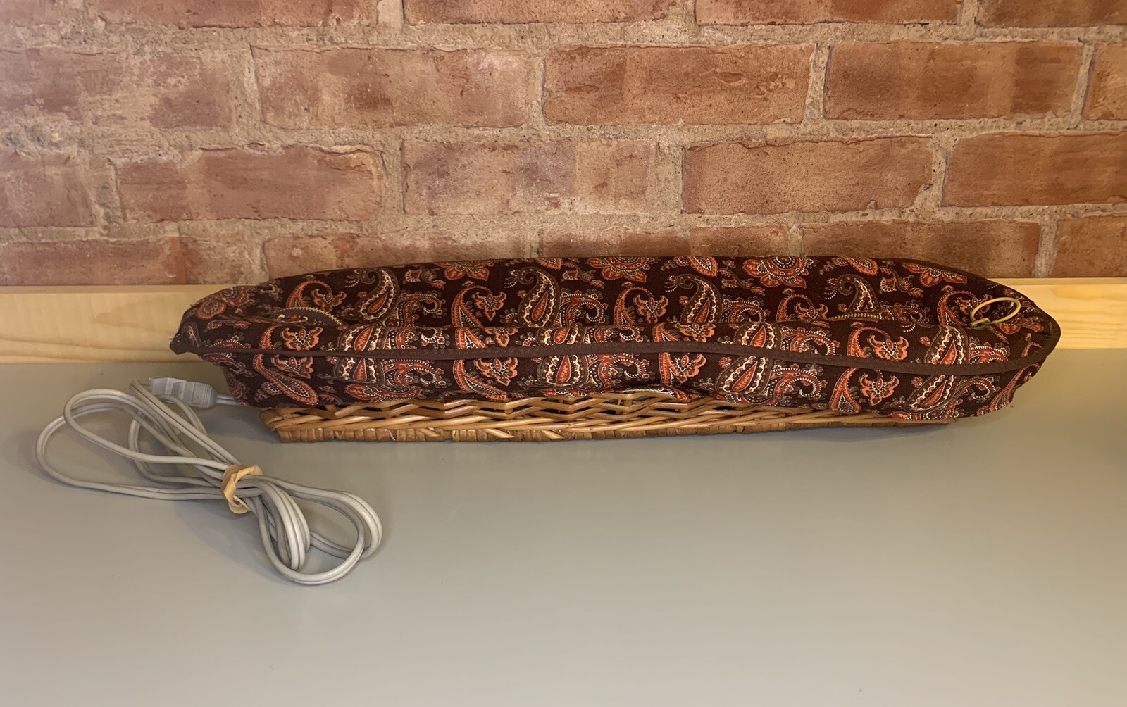 Vintage 60s Norjac Electric French Bread Warmer Paisley Tested/Works OG Box