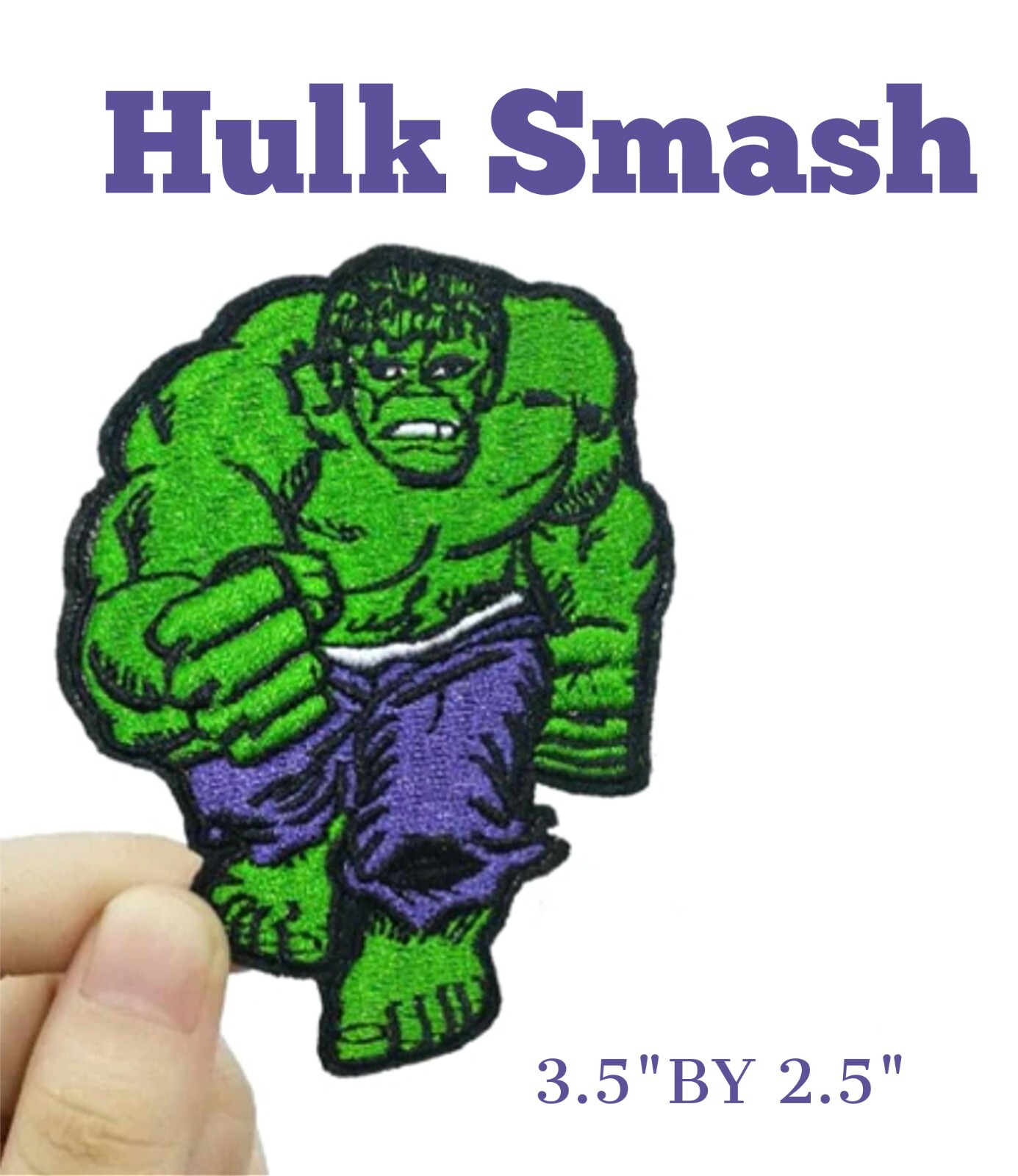 The Incredible Hulk Embroidered Iron On Patch, Hulk Smash, Superhero, Comic