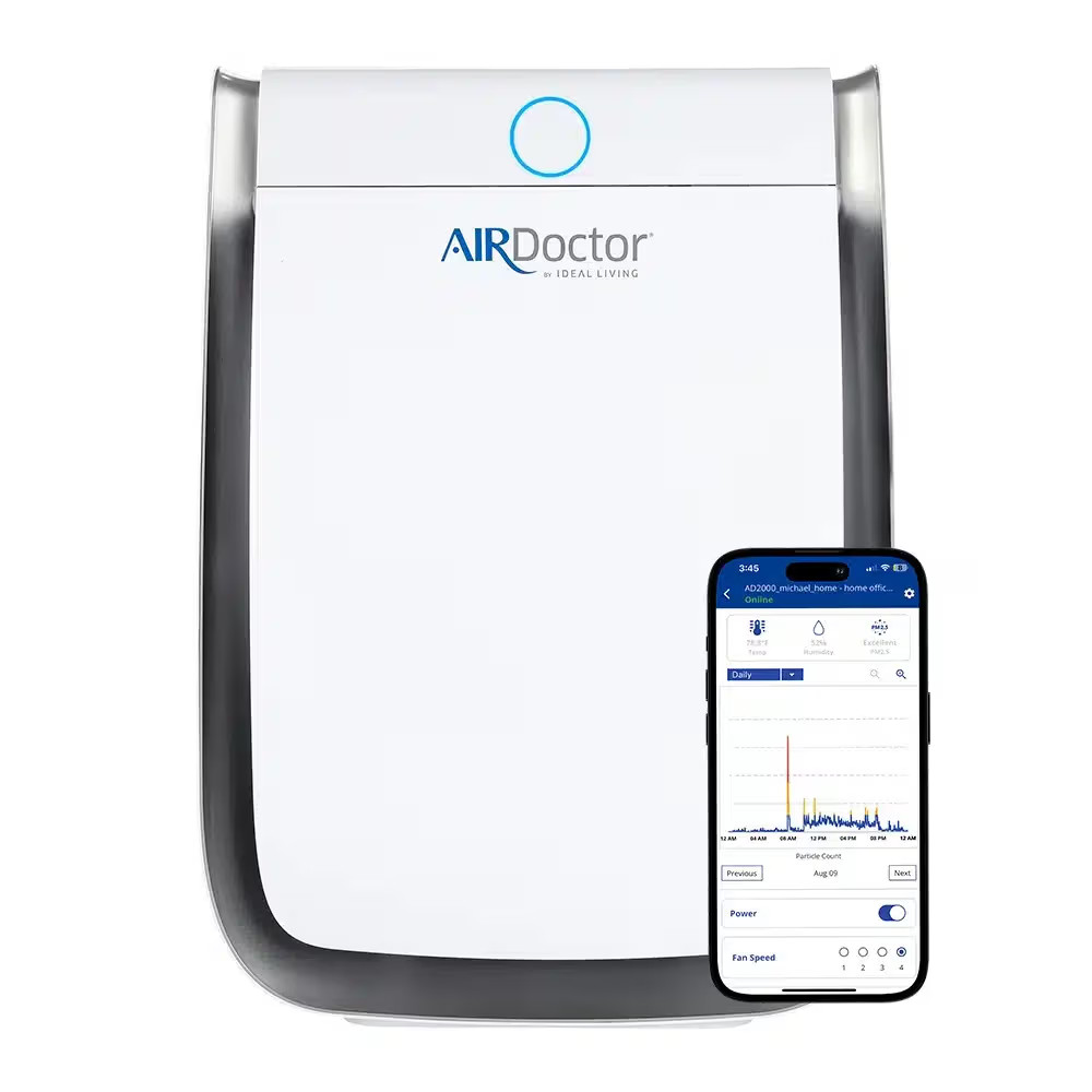 AirDoctor 3500 Smart Air Purifier w/ App, UltraHEPA H13, 630 sq ft, CADR 340