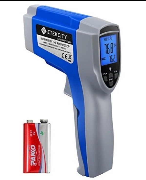 Etekcity LaserGrip 1022 Infrared Thermometer Temp. -58F TO 1022F (-50C TO 550C)