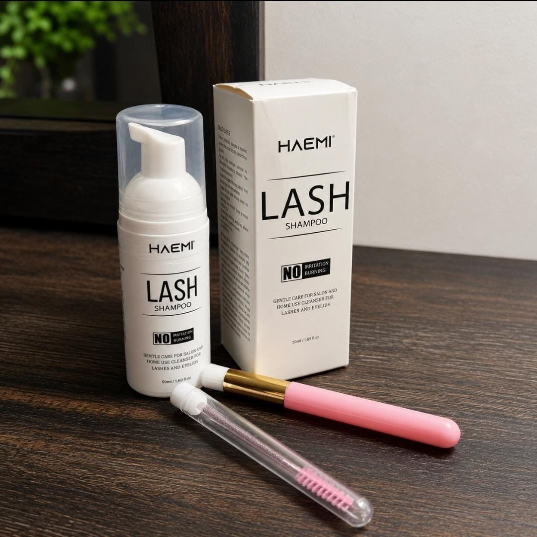 Lash Shampoo Eyelash Extension Cleanser Foam Brush Kit Gentle Eye Care free ship
