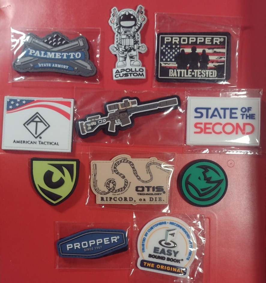 SHOT-SHOW 2026 MORALE PATCH Lot of 11 PVC H&L NEW PSA KRG PROPPER APOLLO 2A OTIS