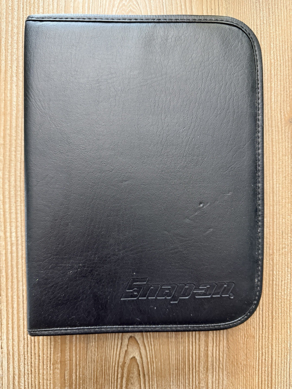 Snap-on Tools KRL Tool Cabinet Owner's Manual Leather Zippered Binder SHELL!