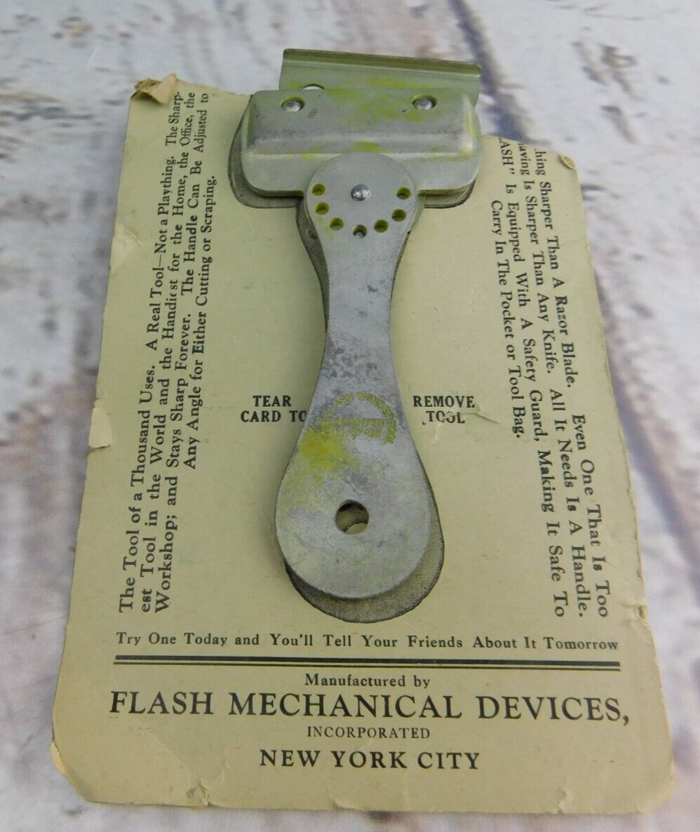 Vtg Flash Wonder Tool Flash Mechanical Devices New York  Scraper