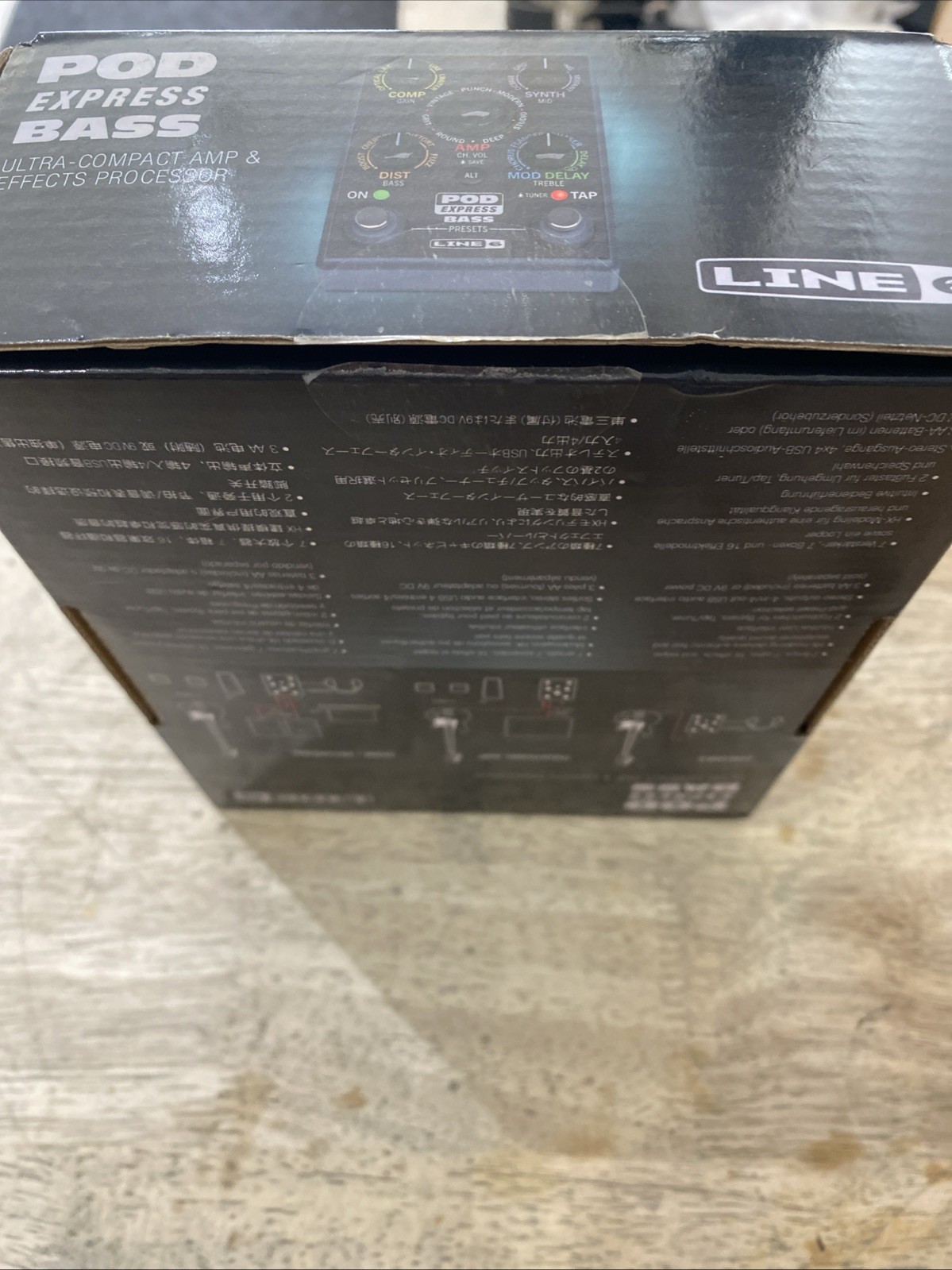 Line 6 POD Express Bass Amplifier Modeler and FX Processor Pedal