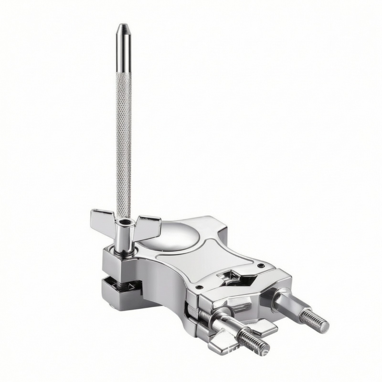 Drum Mounting Clamp with Rod Silver-platedFinished for Audio Production Studio
