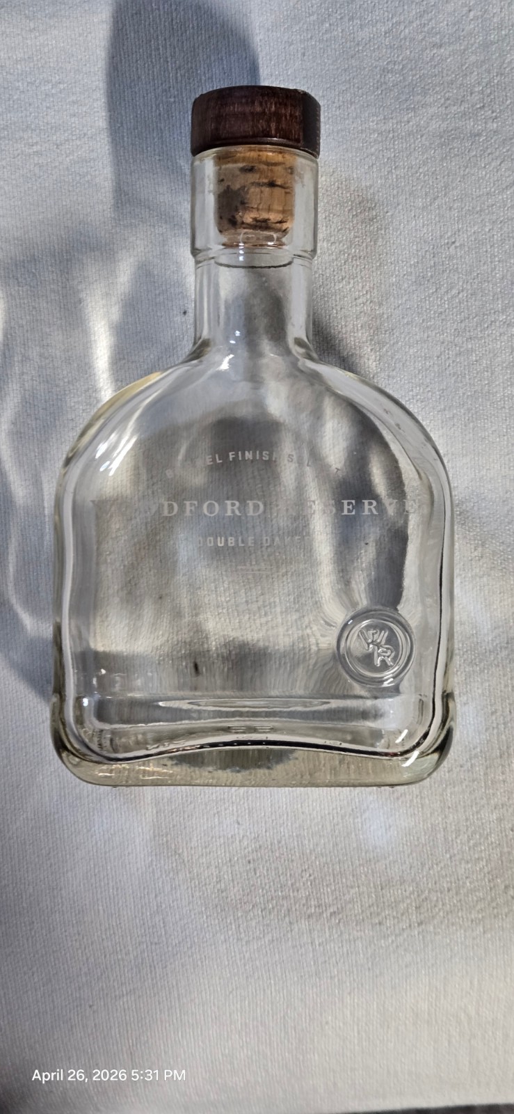 Woodford Reserve "Double Oaked" 375L EMPTY Bottle.