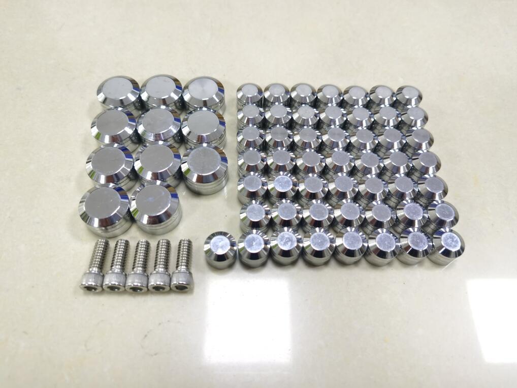 Chrome Screw Bolt Toppers Cap Cover For Harley Softail FLSTN FXSTC Slim FLS FXST