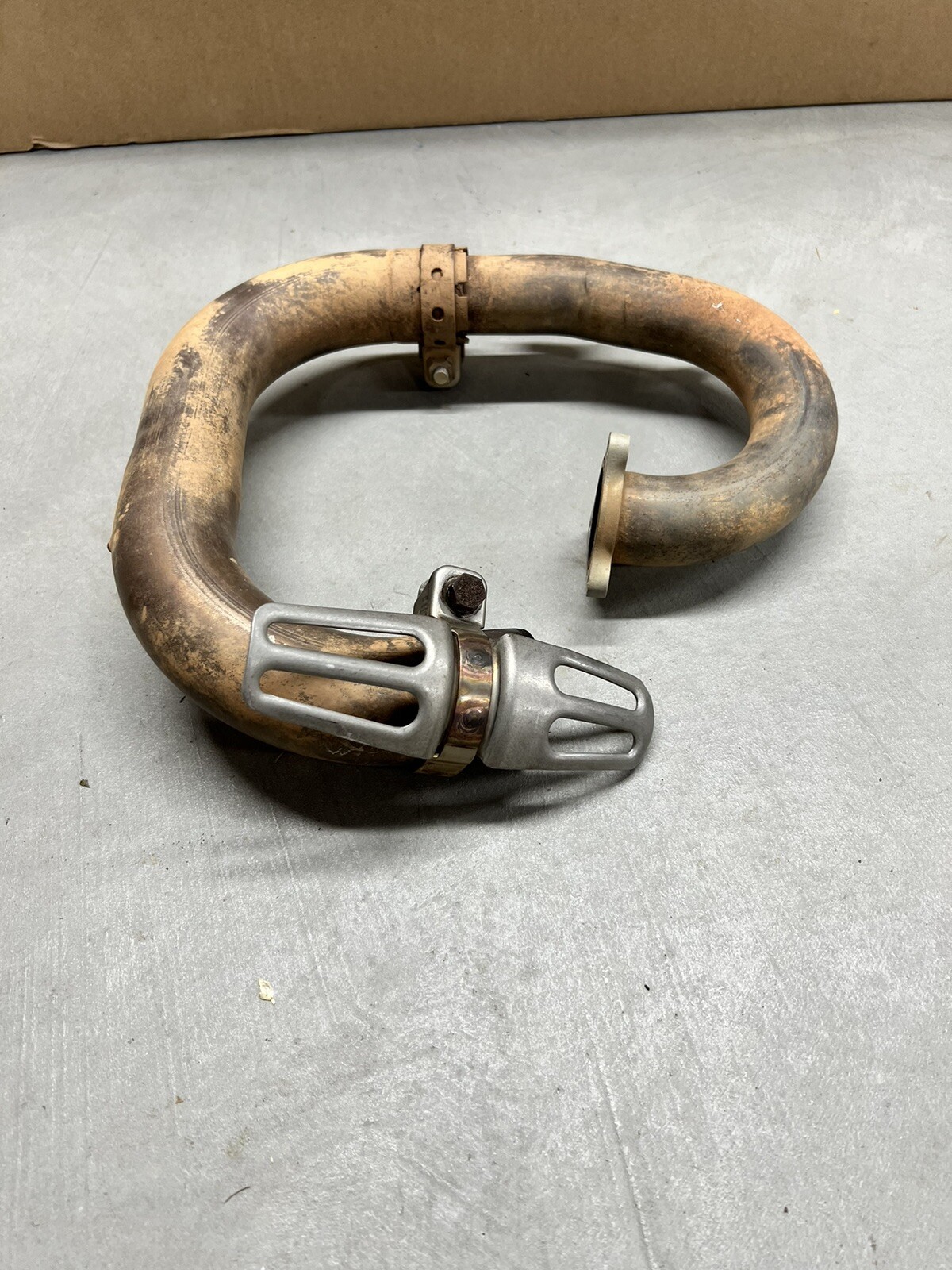 2019 YAMAHA YZ 450F EXHAUST OEM STOCK HEAD PIPE MID PIPE BR9-14611-00-00# 8012
