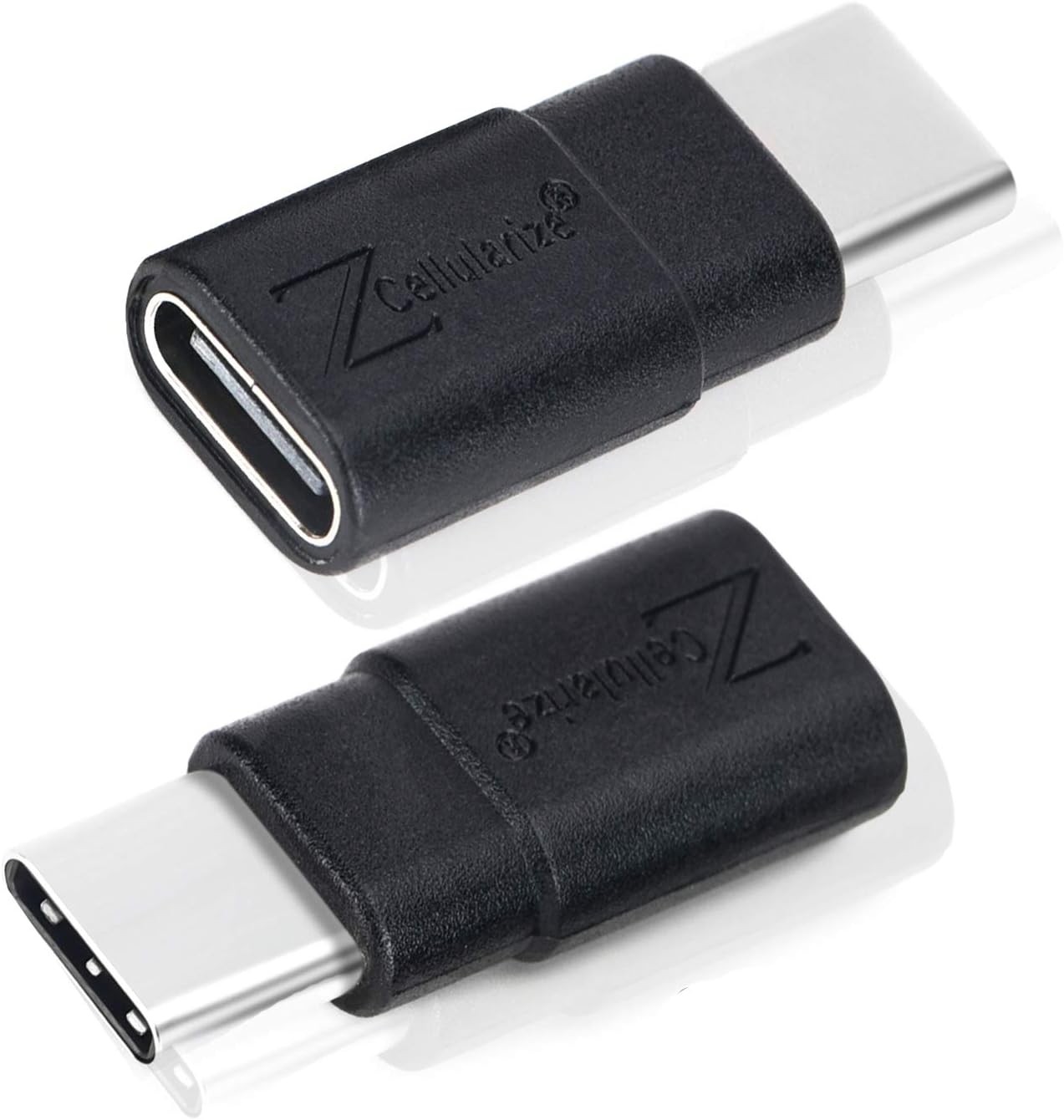 USB C Adapter (Extender, 2 Pack) 40Gbps 240W Cable Extension Type-C Low Black