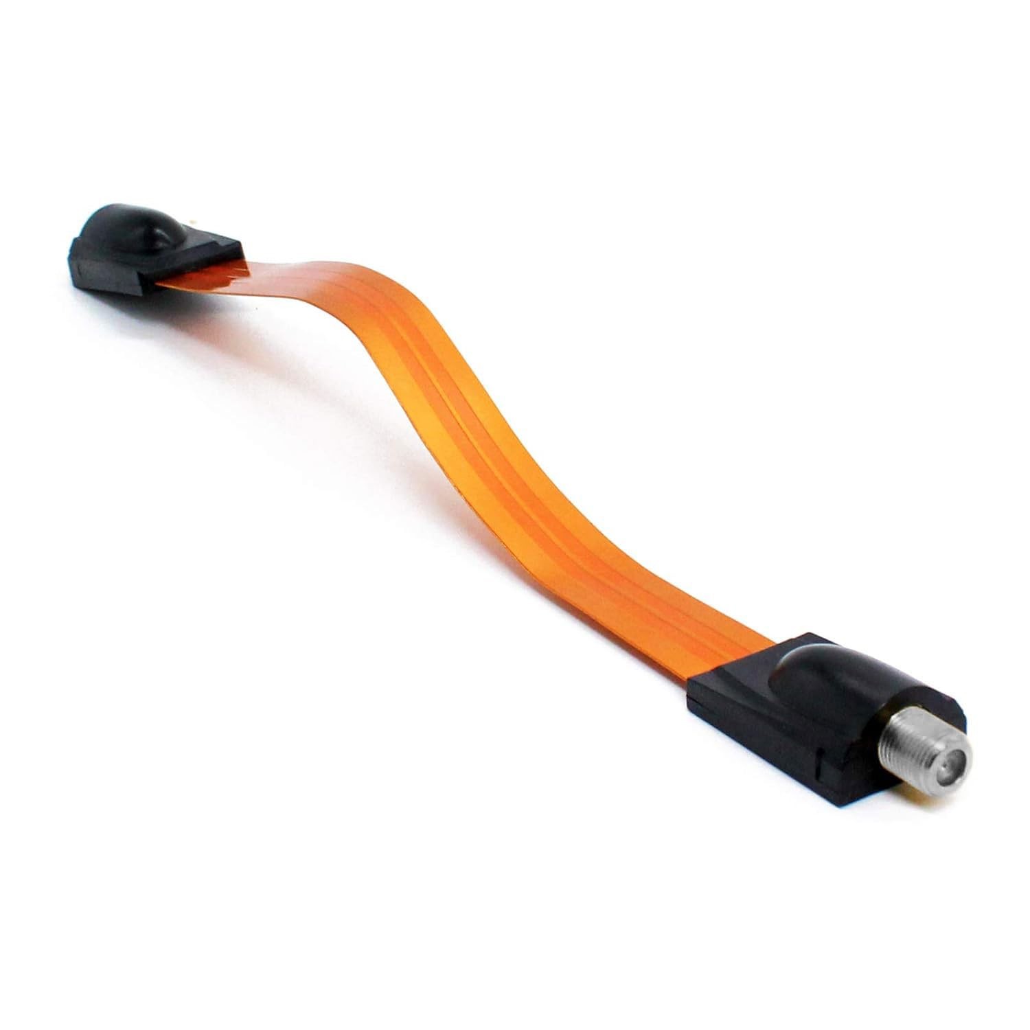 VANTRONIK Flat Coaxial Cable for Windows Ghost Wire Thin, Black and yellow