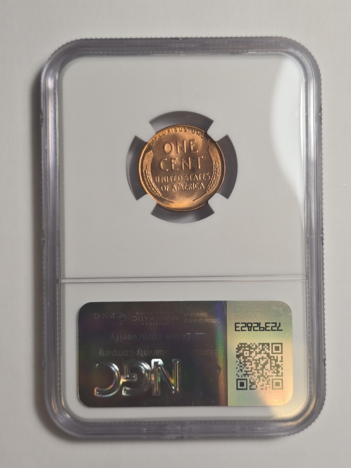 1952 LINCOLN WHEAT CENT NGC MS 66 RD