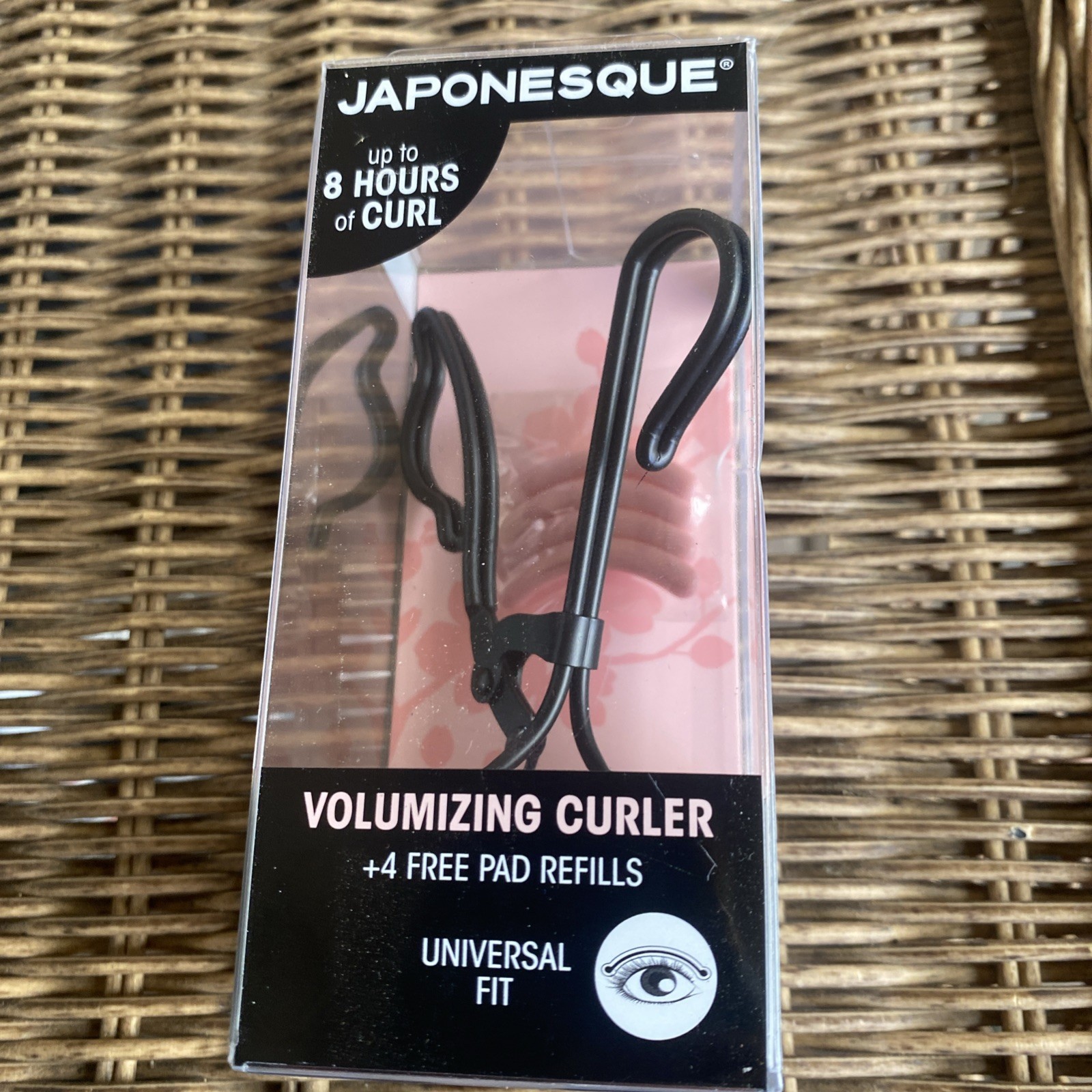 JAPONESQUE Lash Curler & Slant Tweezer Set Hand-Sharpened Black Reusable