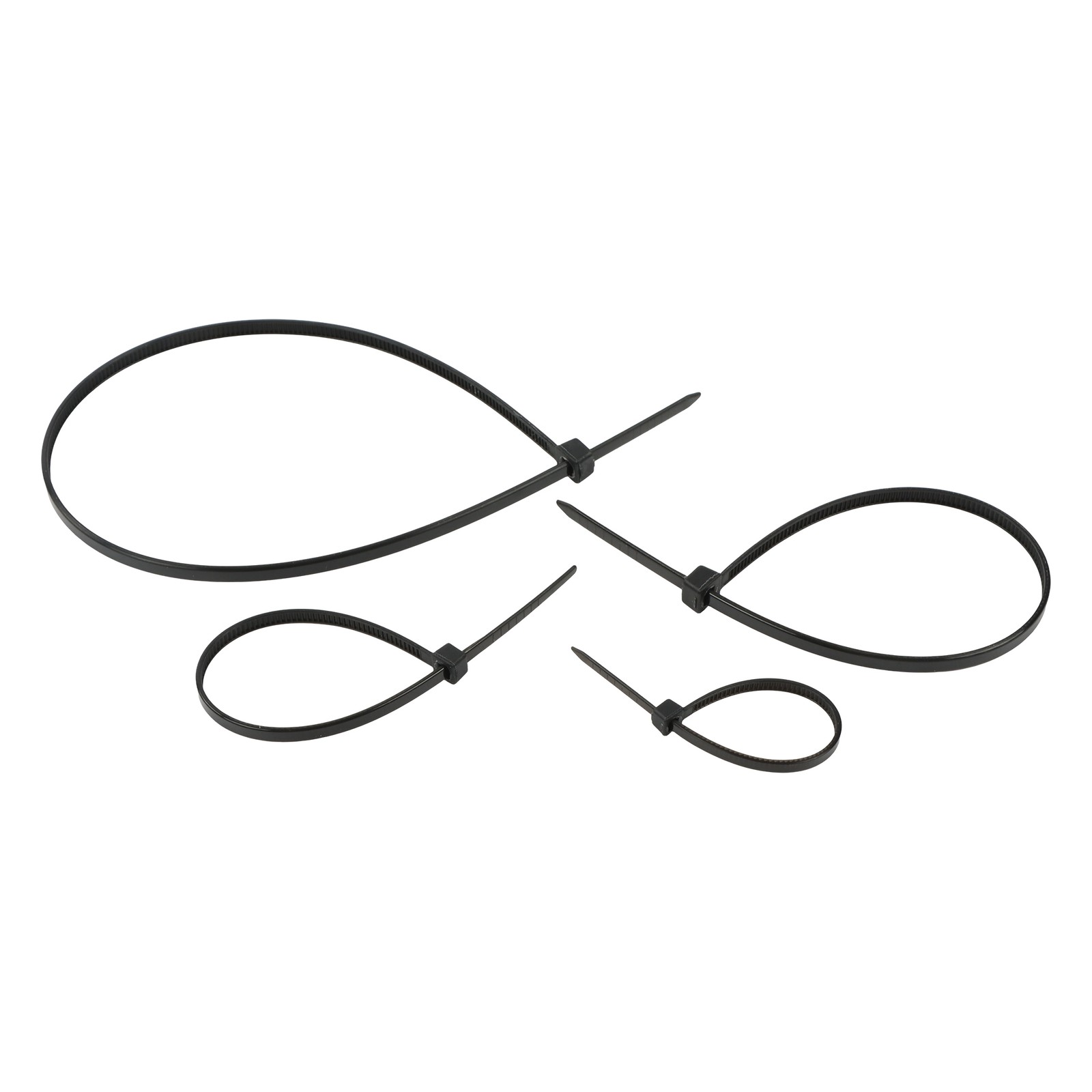 2000 PCS Self-locking Nylon Zip Ties Assorted Sizes 4+6+8+12 Inch Cable ties