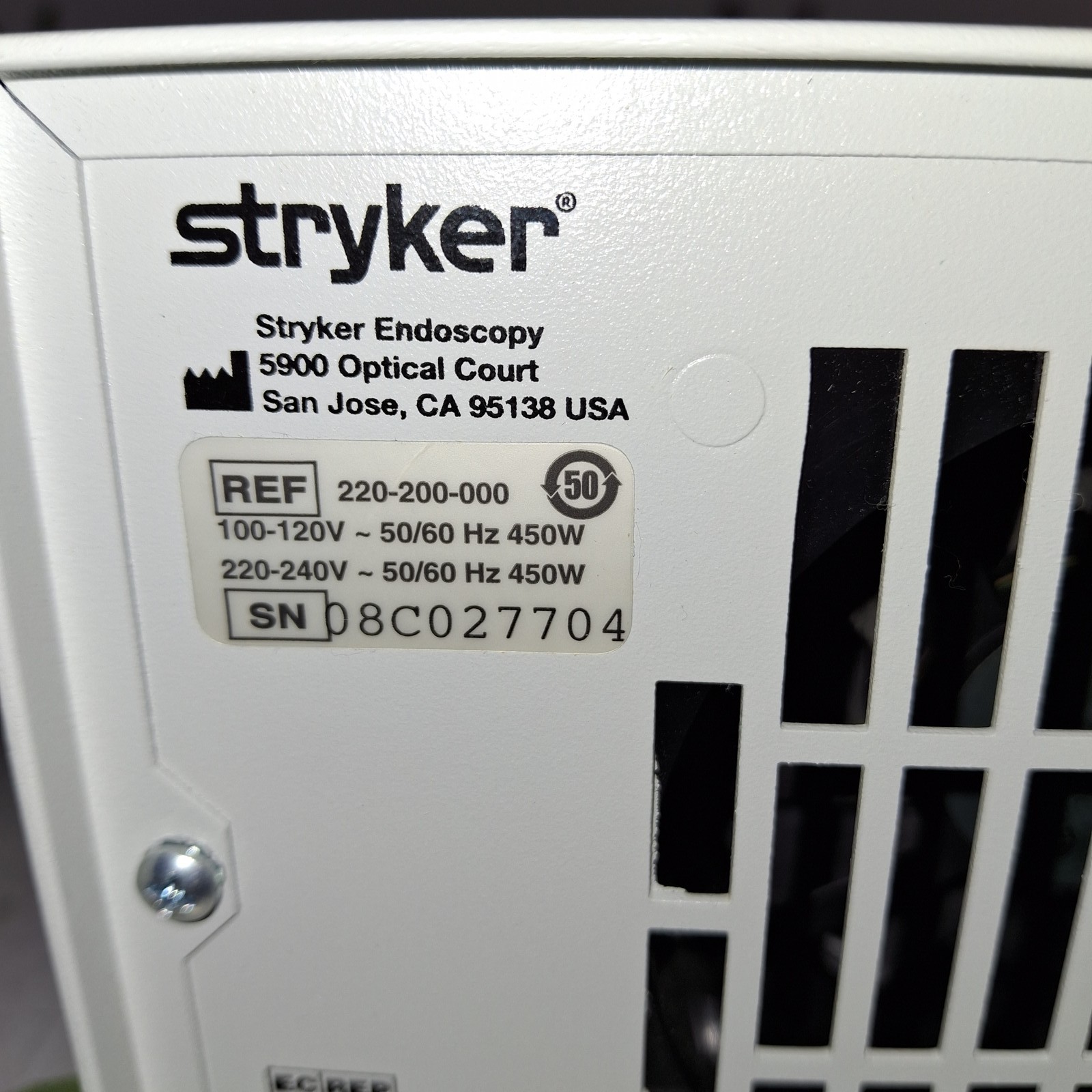 Stryker X8000 Light Source