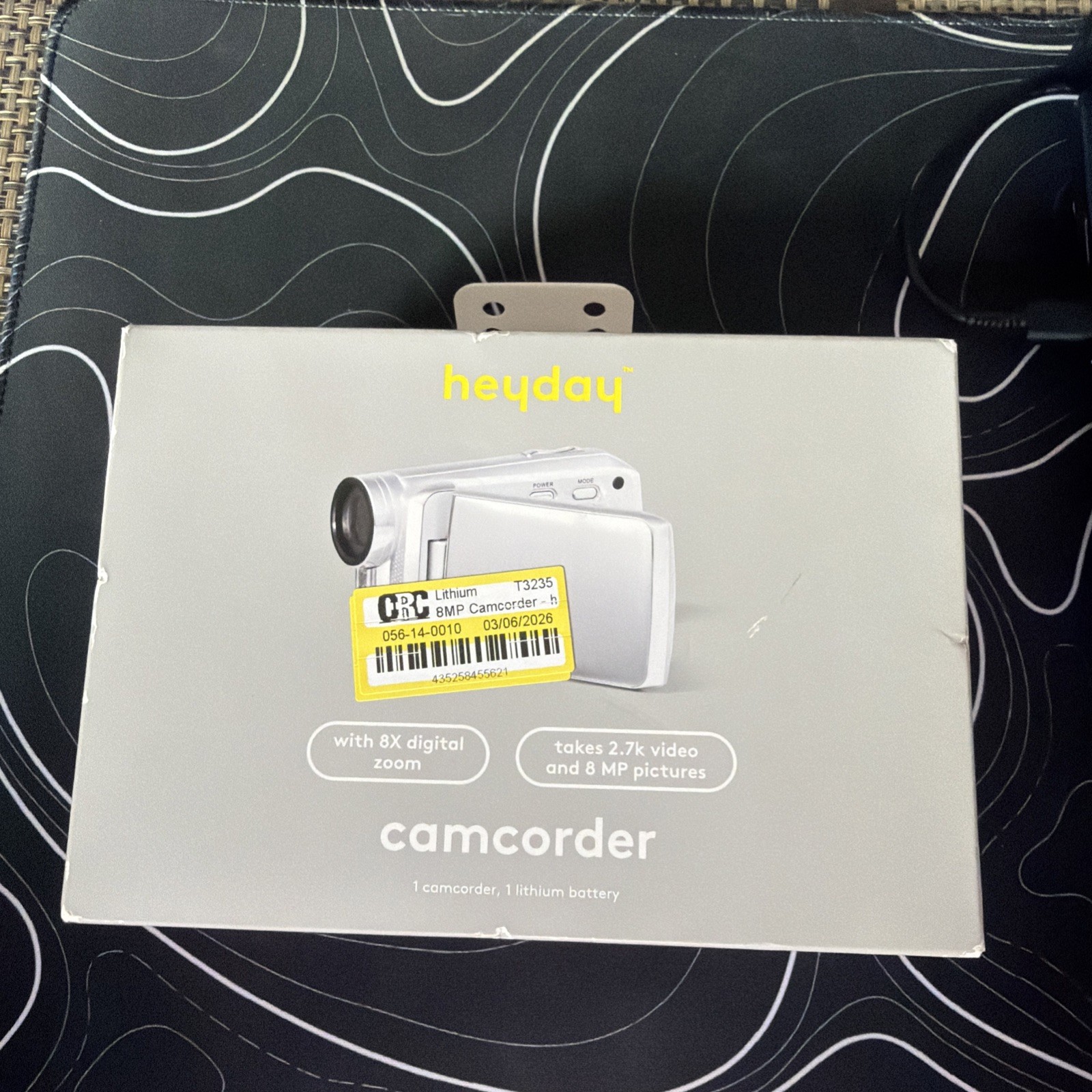 heyday - 8mp Camcorder 2.7k video - 8X digital zoom - silver - OPEN BOX