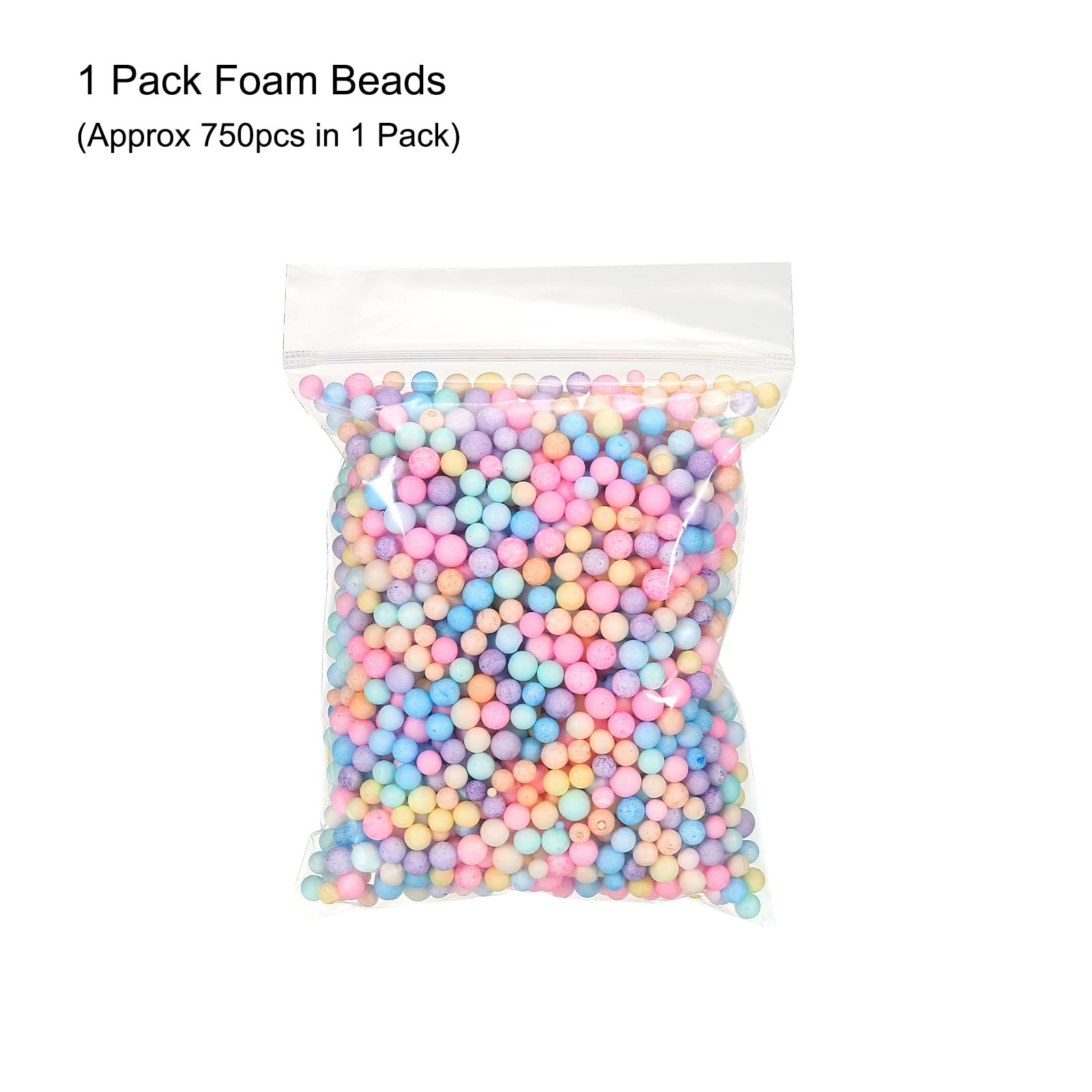 MECCANIXITY Foam Beads Balls 7-9mm for Wedding and 7-9mm, Multicolored