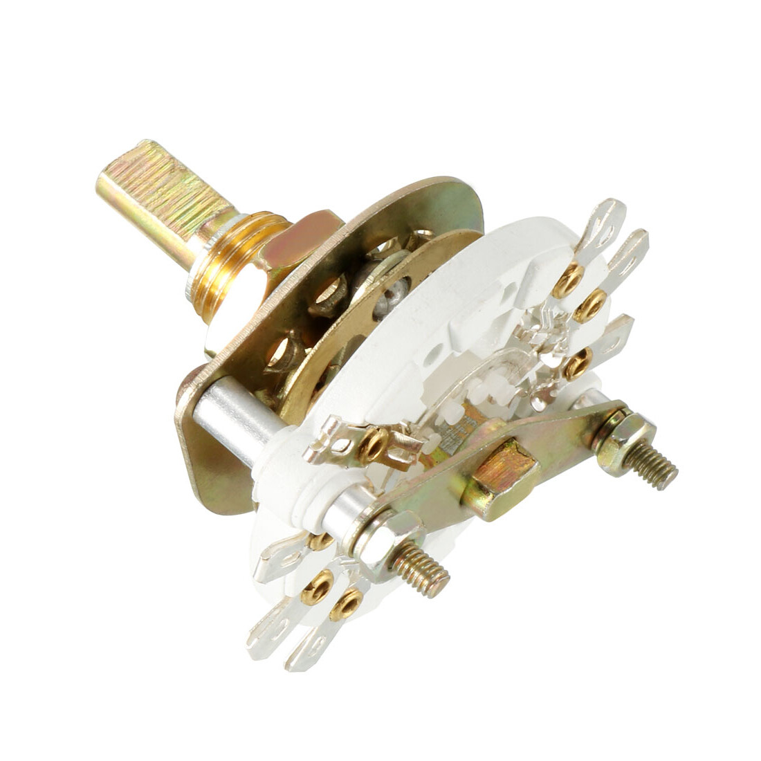 Channel Rotary Switch Selector ,2P3T 2 Pole 3 Position Single Deck Band 8Pin